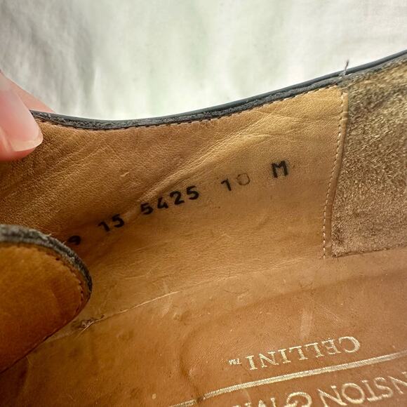 Johnston & Murphy Men's 10M 10 Black Leather Cellini Lace Up Dress Shoes *READ - Picture 7 of 7